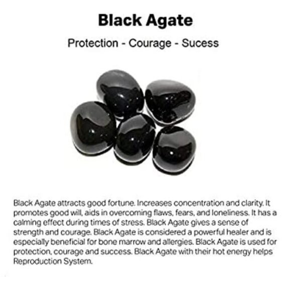 Smooth Black Agate Stone Band! Promise Ring? Punk Grunge Goth Biker Grief Loss - Picture 8 of 8